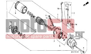 HONDA - XRV750 (IT) Africa Twin 1992 - Ηλεκτρικά - STARTING MOTOR - 32414-MJ6-720 - COVER A, MAGNETIC SWITCH