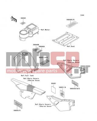 KAWASAKI - KLR650 2005 - Body Parts - Labels - 56037-1982 - LABEL-SPECIFICATION,TIRE&LOAD