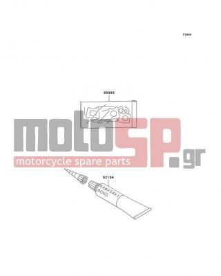 KAWASAKI - KLX125 2005 - Body Parts - Optional Parts - 92104-1062 - GASKET-LIQUID,BLACK TB1215B