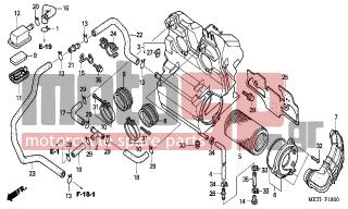 HONDA - CBF500A (ED) ABS 2006 - Engine/Transmission - AIR CLEANER - 17255-MY5-860 - BAND, AIR CLEANER CONNECTING TUBE (60)