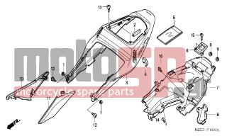 HONDA - CBR600RR (ED) 2003 - Body Parts - REAR COWL (CBR600RR3/4) - 77310-MEE-010 - BRACKET, SEAT HOOK