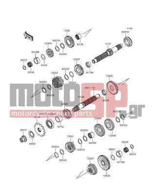 KAWASAKI - NINJA® 300 2015 - Engine/Transmission - Transmission - 92028-1858 - BUSHING,OUTPUT 3RD&4TH GEAR