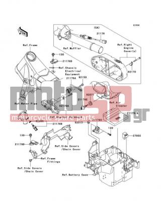 KAWASAKI - VULCAN 2000 LIMITED 2005 - Engine/Transmission - Fuel Injection - 92170-1804 - CLAMP