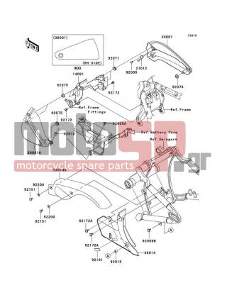 KAWASAKI - VULCAN 2000 LIMITED 2005 - Εξωτερικά Μέρη - Side Covers/Chain Cover - 92071-0011 - GROMMET