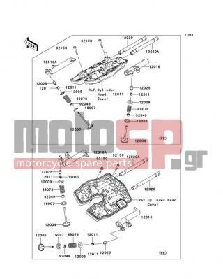 KAWASAKI - VULCAN 2000 LIMITED 2005 - Engine/Transmission - Valve(s) - 92150-1301 - BOLT,6X38