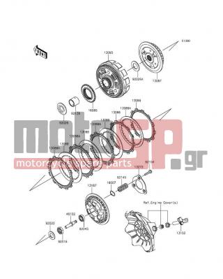 KAWASAKI - NINJA® 300 ABS 2015 - Engine/Transmission - Clutch - 92154-0997 - BOLT,UPSET,6X30