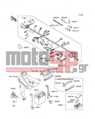 KAWASAKI - Z1000 (EUROPEAN) 2005 -  - Chassis Electrical Equipment(A3H)