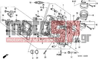 HONDA - VFR800 (ED) 2006 - Engine/Transmission - CYLINDER HEAD(FRONT) - 12251-MCW-013 - GASKET, FR. CYLINDER HEAD