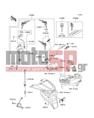 KAWASAKI - Z1000 (EUROPEAN) 2005 -  - Ignition Switch(A3H)