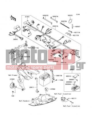 KAWASAKI - Z750S 2005 -  - Chassis Electrical Equipment - 26012-1326 - BATTERY,YTX9-BS,12V 8AH
