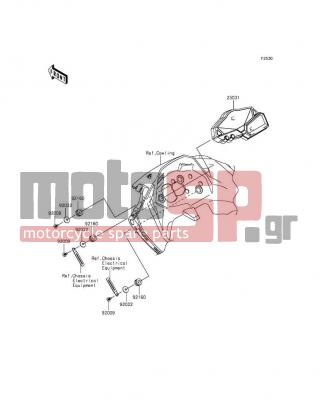 KAWASAKI - NINJA® 300 ABS 2015 -  - Meter(s) - 92009-1197 - SCREW,TAPPING,5X14