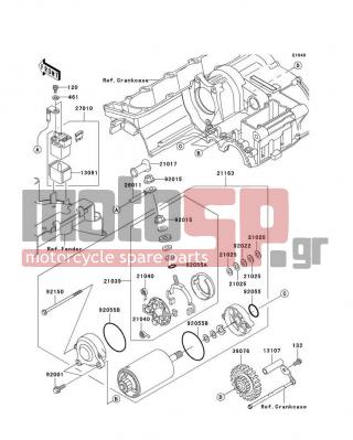KAWASAKI - ZRX1200R 2005 -  - Starter Motor - 13091-1884 - HOLDER,MAGNETIC SWITCH