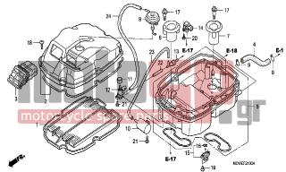 HONDA - VFR800 (ED) 2006 - Engine/Transmission - AIR CLEANER - 17222-MCW-D00 - DUCT, AIR CLEANER