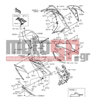 KAWASAKI - NINJA® 300 ABS 2015 - Body Parts - Cowling Lowers - 92151-1654 - BOLT,SOCKET,6X14