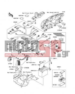 KAWASAKI - ZZR1200 2005 -  - Chassis Electrical Equipment - 26006-1068 - FUSE,10A-R