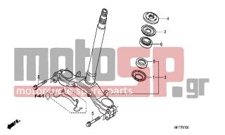 HONDA - XL700VA (ED)-ABS TransAlp 2008 - Frame - STEERING STEM - 90107-MCB-610 - BOLT, FLANGE, 8X40