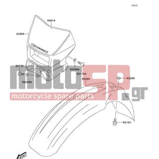 KAWASAKI - CANADA ONLY 2004 - Body Parts - Front Fender(s) - 92172-S017 - SCREW