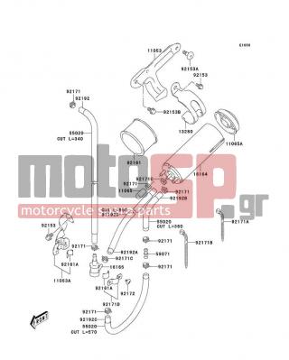 KAWASAKI - CANADA ONLY 2004 - Body Parts - Fuel Evaporative System(CA) - 11065-S061 - CAP,CANISTER
