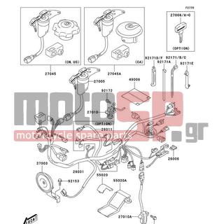 KAWASAKI - CANADA ONLY 2004 -  - Ignition Switch - 92171-S108 - CLAMP
