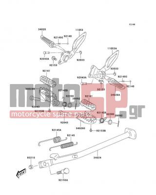 KAWASAKI - CANADA ONLY 2004 -  - Stand(s) - 92033-S028 - RING-SNAP,BRAKE LEVER STOP