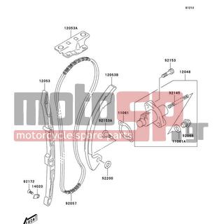 KAWASAKI - CANADA ONLY 2004 -  - Cam Chain/Tensioner - 12053-S023 - GUIDE-CHAIN,RR