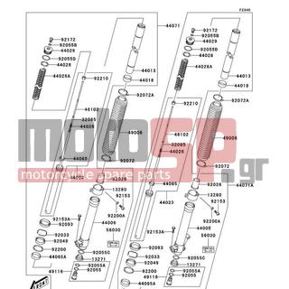 KAWASAKI - CANADA ONLY 2004 -  - Front Fork - 13280-S030 - HOLDER,BOOT