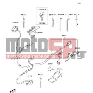 KAWASAKI - CANADA ONLY 2004 -  - Ignition Switch - 55020-S023 - GUARD,WIRING HARNESS