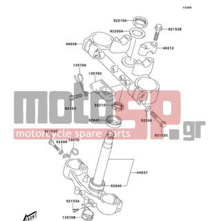 KAWASAKI - CANADA ONLY 2004 - Εξωτερικά Μέρη - Under Bracket - 13070-S026 - GUIDE,CLUTCH CABLE