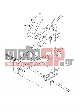SUZUKI - GSR750 (E21) 2011 - Frame - REAR SWINGING ARM - 09159-18007-000 - NUT