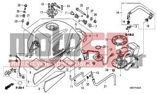 HONDA - CBF600N (ED) 2008 - Body Parts - FUEL TANK (CBF600N8/NA8) - 16700-MFG-D02 - PUMP ASSY., FUEL