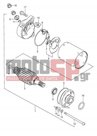 SUZUKI - GN250E T (E2) 1996 - Electrical - STARTING MOTOR - 31153-49210-000 - OIL SEAL