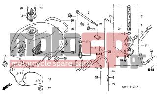 HONDA - CBF600N (ED) 2004 - Body Parts - FUEL TANK (CBF600N/NA) - 16958-KM9-005 - O-RING
