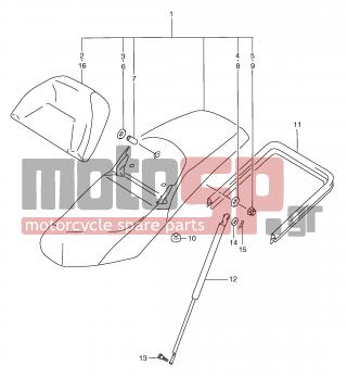 SUZUKI - AN250 (E2) Burgman 2001 - Body Parts - SEAT (MODEL W/X) - 08322-01083-000 - WASHER