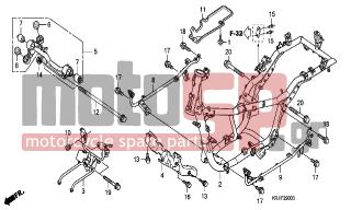 HONDA - FES150 (ED) 2004 - Frame - FRAME BODY (FES1253- 5)(FES1503-5) - 50353-GAV-700 - BUSH, ENGINE HANGER RUBBER