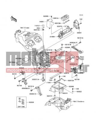 KAWASAKI - NINJA® ZX™-12R 2004 -  - Frame Fittings