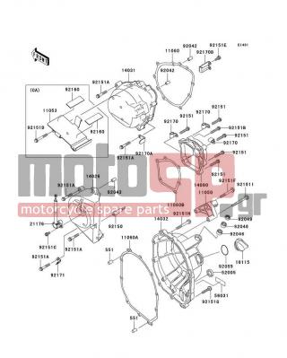 KAWASAKI - NINJA® ZX™-6RR 2004 - Engine/Transmission - Engine Cover(s)