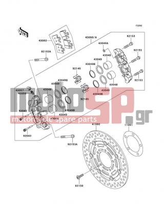 KAWASAKI - NINJA® ZX™-6RR 2004 -  - Front Brake - 11061-0029 - GASKET,DISC PLATE