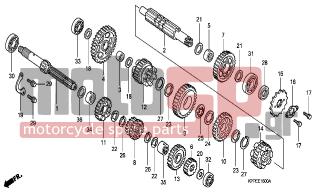 HONDA - CBR125RW (ED) 2007 - Κινητήρας/Κιβώτιο Ταχυτήτων - TRANSMISSION - 90084-041-000 - BOLT, DRIVE SPROCKET FIXING