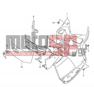 SUZUKI - AN250 (E2) Burgman 2001 - Body Parts - FRONT BOX (MODEL W/X/Y) - 03541-05163-000 - SCREW