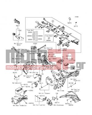 KAWASAKI - NINJA® 300 SE 2015 -  - Chassis Electrical Equipment - 130BB0610 - BOLT-FLANGED,6X10