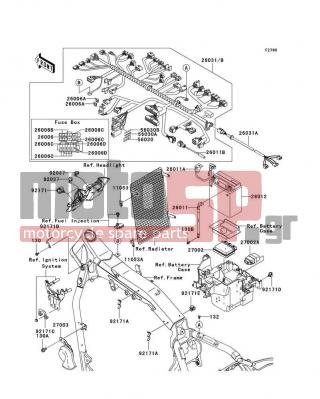 KAWASAKI - VULCAN 2000 2004 -  - Chassis Electrical Equipment(A1) - 26011-1774 - WIRE-LEAD,DIAGNOSIS