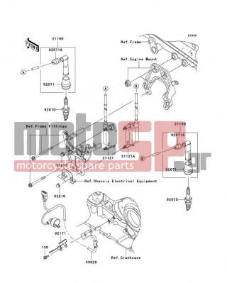 KAWASAKI - VULCAN 2000 2004 -  - Ignition System - 92171-0035 - CLAMP,COIL WIRE