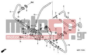 HONDA - CBF500A (ED) ABS 2006 - Engine/Transmission - AIR INJECTION CONTROL VALVE - 18650-MET-640 - PIPE COMP., L. AIR