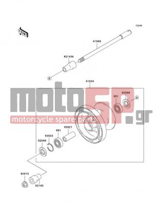 KAWASAKI - VULCAN 800 2004 -  - Front Wheel - 92033-1041 - RING-SNAP,42MM