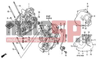 HONDA - CBR125R (ED) 2004 - Engine/Transmission - CRANKCASE - 90001-KPP-860 - BOLT, FLANGE, 6X65