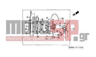 HONDA - SZX50 (X8R) (IT) 2001 - Κινητήρας/Κιβώτιο Ταχυτήτων - CARBURETOR - 16051-GCG-900 - SPRING, COMPRESSION COIL