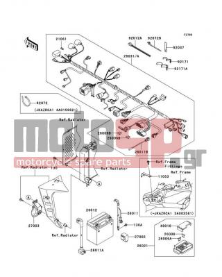 KAWASAKI - Z1000 2004 -  - Chassis Electrical Equipment(A1/A2) - 26011-1774 - WIRE-LEAD,DIAGNOSIS