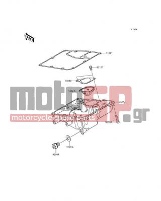 KAWASAKI - NINJA® 650 2015 - Engine/Transmission - Oil Pan - 13280-0134 - HOLDER,OIL FILTER