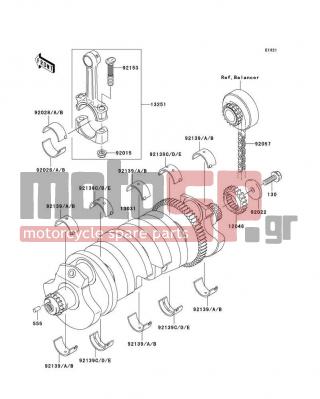 KAWASAKI - ZZR1200 2004 - Engine/Transmission - Crankshaft