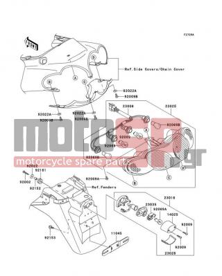 KAWASAKI - ZZR1200 2004 -  - Taillight(s)(C3/C4)